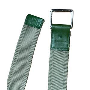 Vintage W. Kleinberg Canvas & Leather Belt | Size 36